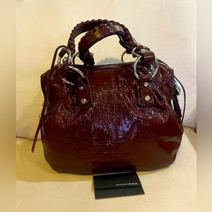 FRANCESCO BIASIA Patent Leather Handbag